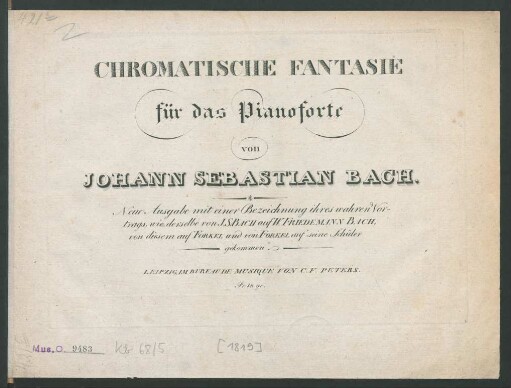 Chromatische Fantasie für das Pianoforte