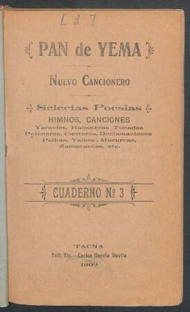 Cuaderno N°. 3