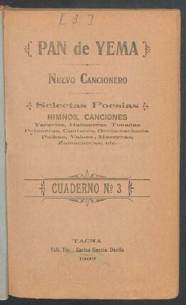 Cuaderno N°. 3