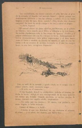 [Dibujo gaucho arrastrando a un hombre]
