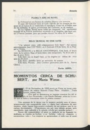 Momentos cerca de Schubert