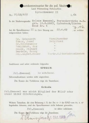 Haessel, Helene