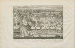 Tableau de la partie de Batavia, ... massacre des Chinois, ... Afbeelding van dat gedeelte van Batavia, ... slagting der Chinezen geschied is, den 9. Octob. 1740