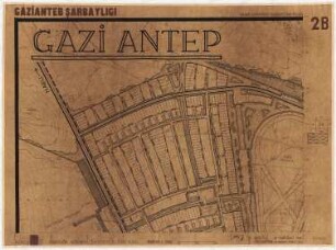 Gesamtbebauungsplan, Gaziantep Wohngebiet im Nord-Westen: Teilblatt 2B, Maßstabsleiste