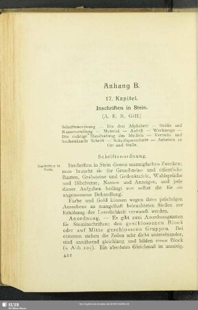 Anhang B. Inschriften in Stein