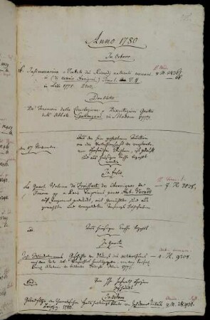 Aus der hier gehaltenen Auction von der Verlassenschaft der verstorbenen Hofräthin Richtern, ist gekauft und aus hiesiger Casse bezahlt worden. - Aus hiesiger Casse bezahlt. - Von Hhn. Hofrath Heyne geschenkt.