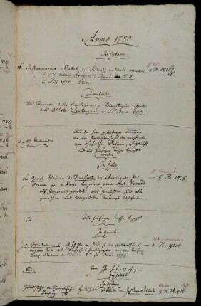 Aus der hier gehaltenen Auction von der Verlassenschaft der verstorbenen Hofräthin Richtern, ist gekauft und aus hiesiger Casse bezahlt worden. - Aus hiesiger Casse bezahlt. - Von Hhn. Hofrath Heyne geschenkt.