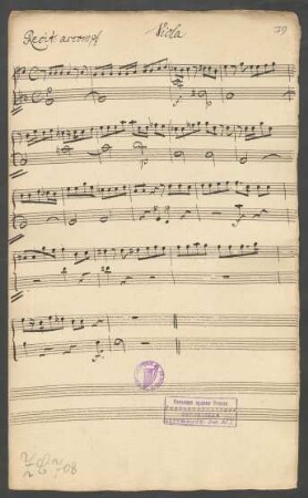 Viola (nur Recit. accomp.)