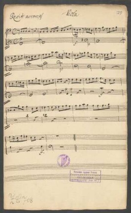 Viola (nur Recit. accomp.)