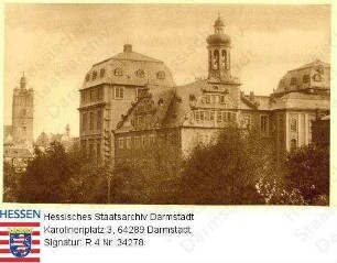 Darmstadt, Schloss und Stadtkirche