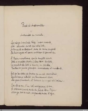 I. Andromède au monstre