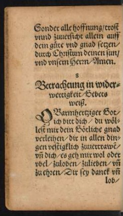 8 Betrachtung in widerwertigkeit ...