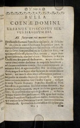 869-891, Bulla Coena Domini. Concordata Germaniae.