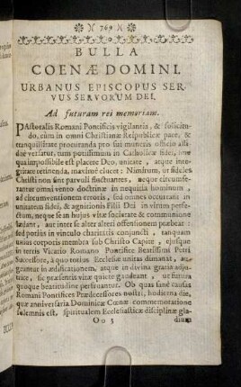 869-891, Bulla Coena Domini. Concordata Germaniae.