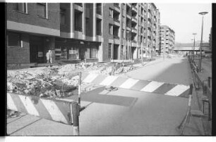 Kleinbildnegative: Bauarbeiten, Steinmetzstraße, 1978