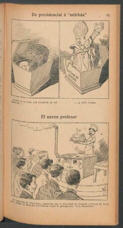 De presidencial á "mitrista" [y] El nuevo profesor - [Caricaturas]