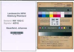 Entnazifizierung Johannes Bauerfeind, geb. 29.04.1898 (Vertreter)