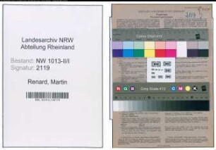 Entnazifizierung Martin Renard , geb. 18.04.1899 (Kaufmann)