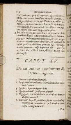 Caput XV. De rationibus quæstorum diligenter exigendis.