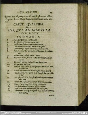 Caput Quartum. De His, Qui Ad Comitia Vocari Solent