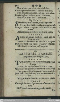 Ex Casparis Barlaei Epigrammatis Aenigmaticis