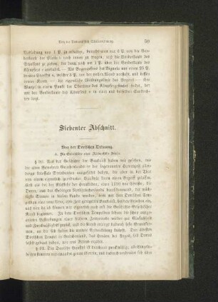 Siebenter Abschnitt. Von der Dorischen Ordnung.