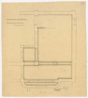 Wohnhaus Dr. Eduard Simon, Berlin: Treppenhaus: UG-Decke der Hallen 1:25