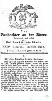 2. Stueck, 12. Januar 1835