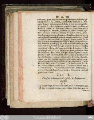 Cap. II. Causas deliriorum ex philtris obortorum exponit.