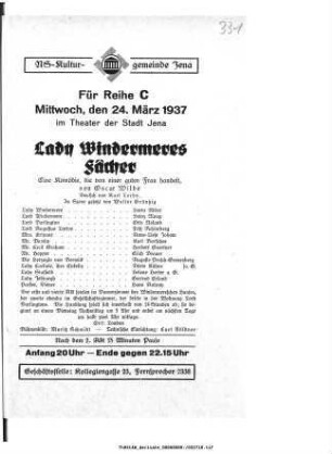 Lady Windermeres Fächer