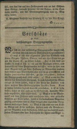 Vorschläge zu einer vollständigen Berggeograhie