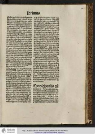 Conditionalis est illa in qua etc.