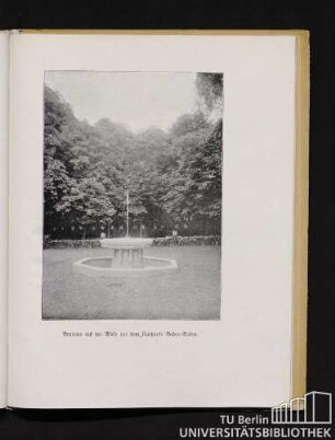 Brunnen auf der Wiese vor dem Kurhause Baden-Baden.