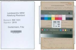 Entnazifizierung Fritz Guntermann , geb. 14.05.1879 (Rektor)