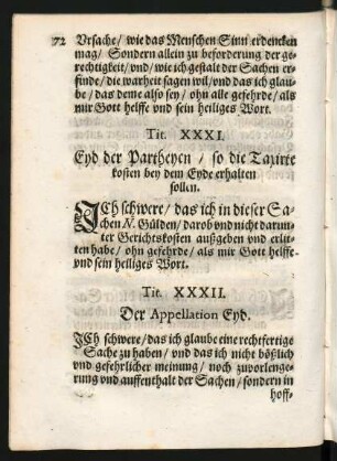 Tit. XXXI. - XXXIII.