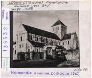 Lessay: Ehemalige Abteikirche, Ansicht von Südwesten