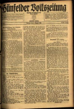 Ausgabe vom Montag, den 02. August 1920.