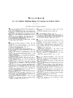 Verzeichnis der in der Allgemeinen Schulzeitung Jahrgang 1859 angezeigten und beurtheilten Schriften