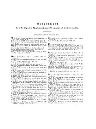 Verzeichnis der in der Allgemeinen Schulzeitung Jahrgang 1859 angezeigten und beurtheilten Schriften