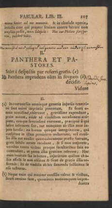 II. Panthera Et Pastores.