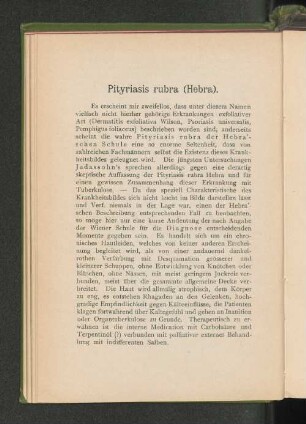 Pityriasis rubra (Hebra).