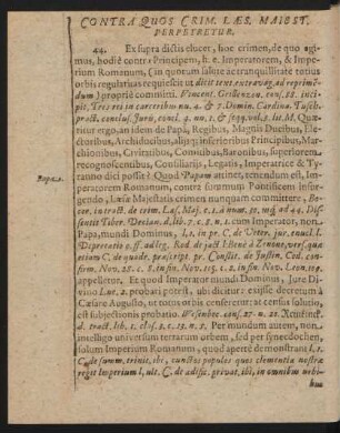 Contra Quos Crim. Laes. Maiest. Perpetretur.