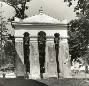 Suceava, Rumänien. Glockenstuhl