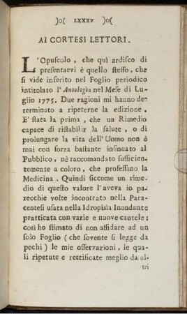 Ai Cortesi Loettori.