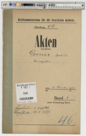 Dorner, Gertrud, geb. 13.3.1888, Stenotypistin