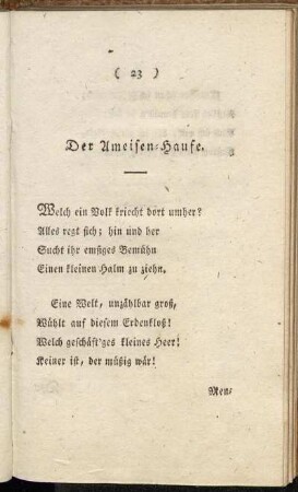 Der Ameisen-Haufe.