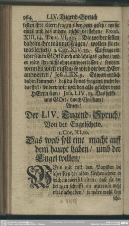 Der LIV. Tugend-Spruch, Von der Engelschew