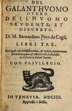 Del Galant'Huomo Lib. III