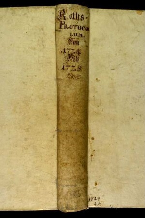 Ratsprotokolle, 1724 Aug. 1. - 1785 Juli 27.