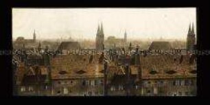 Blick über die Dächer der Altstadt mit St. Lorenzkirche, Nürnberg